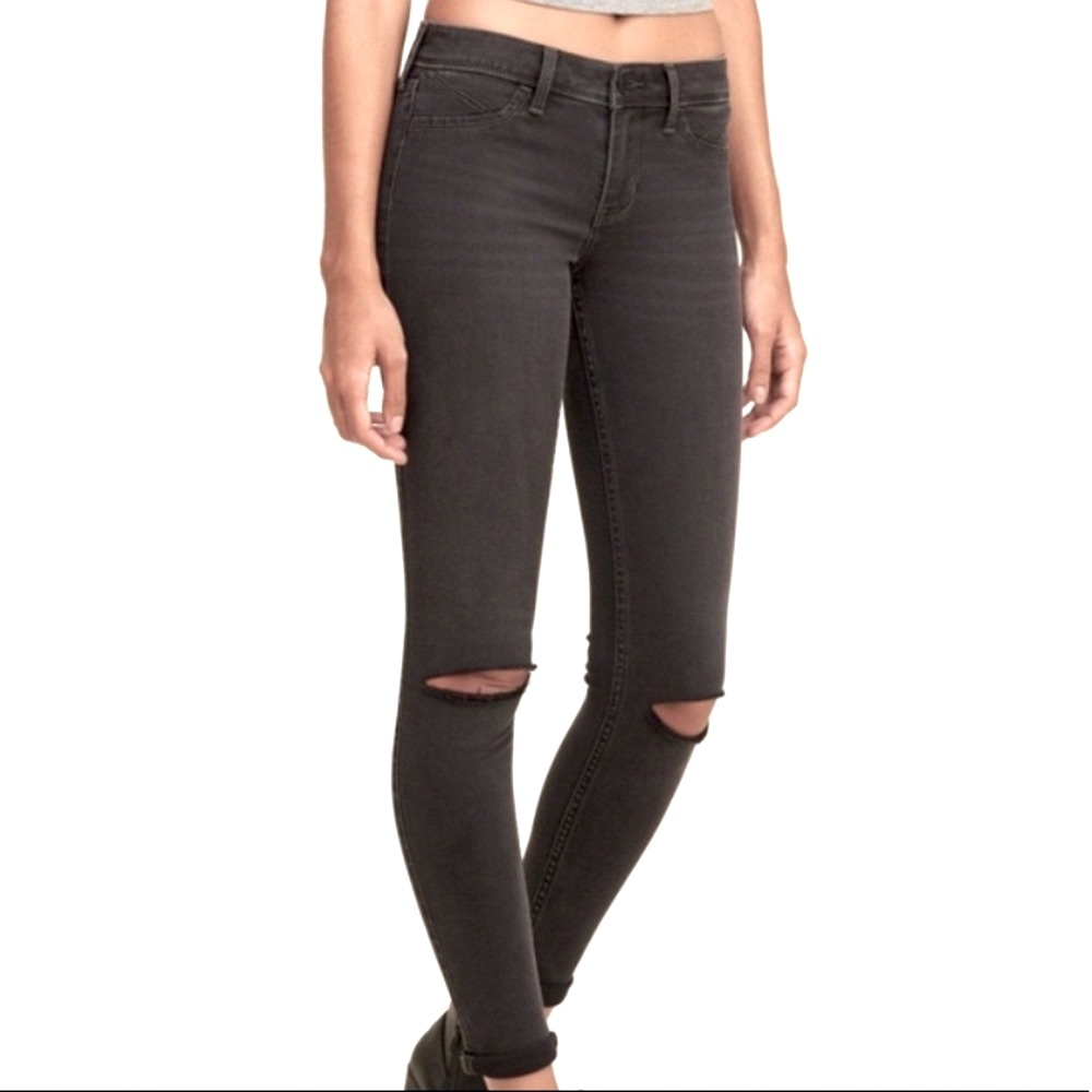 Hollister Distressed Low-Rise Jean Jegging 00S